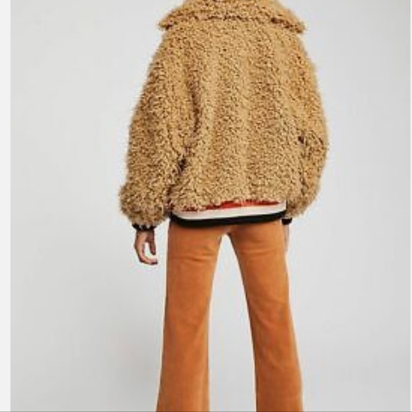 Free People Camel Teddy Jacket - Picture 3 of 11
